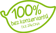 100% bez konzervantů