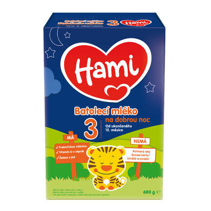 Batolecí mléko Hami 3 na dobrou noc