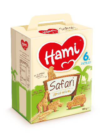Hami sušenky Safari se 6 cereáliemi od uk. 6 měsíce